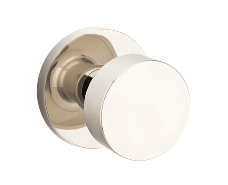 Emtek 5109ROUUS14 polished nickel lifetime passage door knob