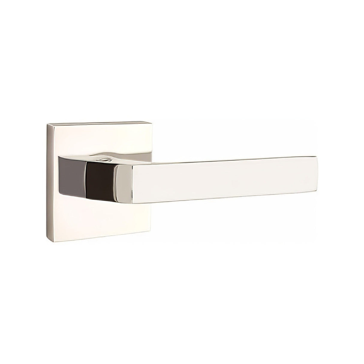 Emtek 5110DTUS14RH polished nickel lifetime passage door lever