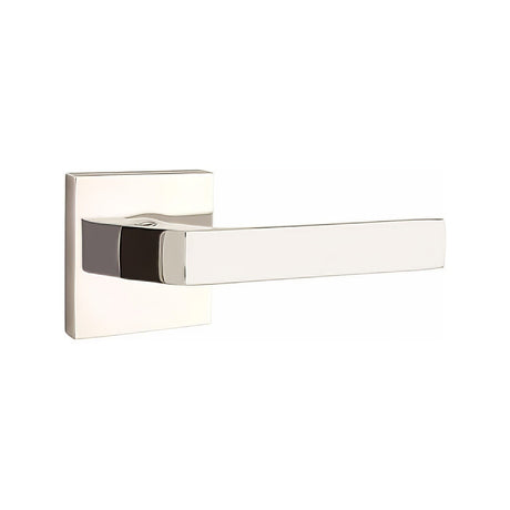 Emtek 5110DTUS14RH polished nickel lifetime passage door lever