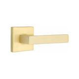 Emtek 5110DTUS4LH satin brass passage door lever