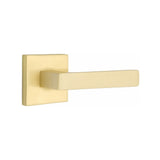 Emtek 5110DTUS4RH satin brass passage door lever