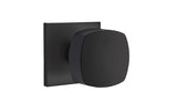Emtek 5110FRKUS19 flat black passage door knob