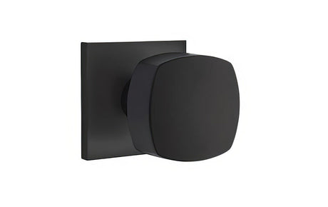 Emtek 5110FRKUS19 flat black passage door knob