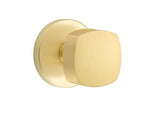 Emtek 5110FRKUS4 satin brass passage door knob