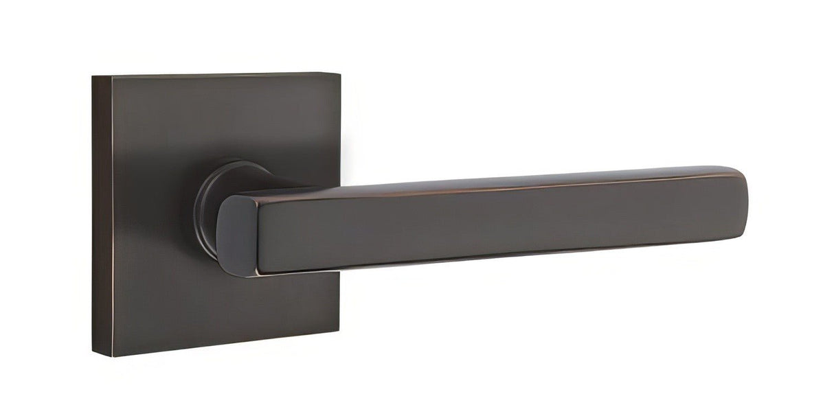 Emtek 5110FRLUS10BLH oil rubbed bronze passage door lever