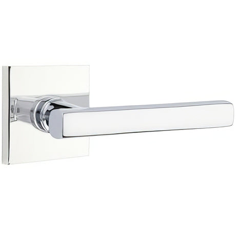 Emtek 5110FRLUS26RH polished chrome passage door lever