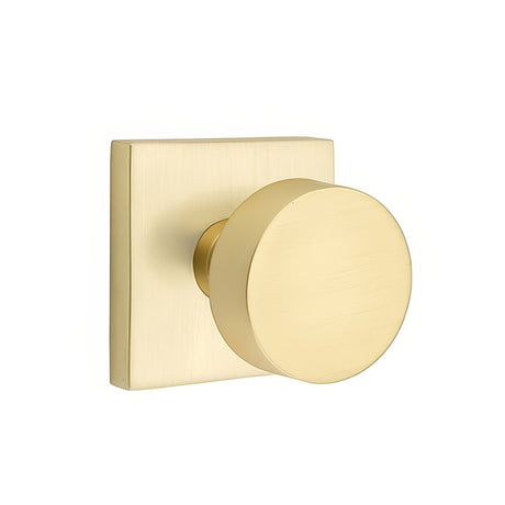 Emtek 5110ROUUS4 satin brass passage door knob