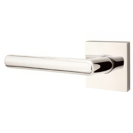 Emtek 5110STUUS14LH polished nickel lifetime passage door lever