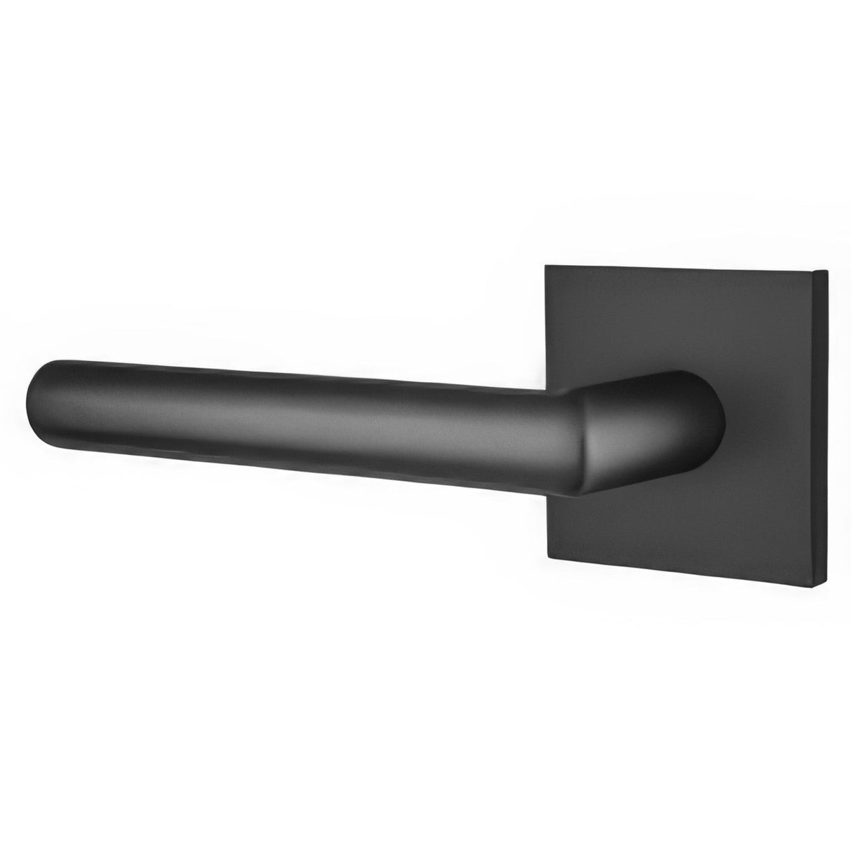 Emtek 5110STUUS19LH flat black passage door lever