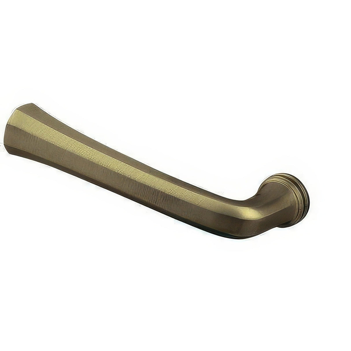 Baldwin 5112050LMR satin brass and black dummy door lever