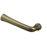 Baldwin 5112050LMR satin brass and black dummy door lever