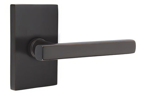 Emtek 5112FRLUS10BLH oil rubbed bronze passage door lever