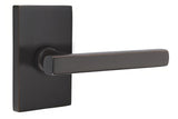 Emtek 5112FRLUS10BLH oil rubbed bronze passage door lever