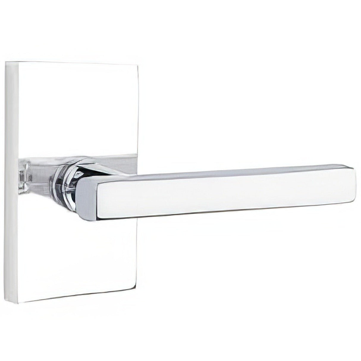 Emtek 5112FRLUS26RH polished chrome passage door lever