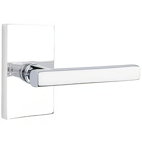 Emtek 5112FRLUS26RH polished chrome passage door lever