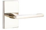 Emtek 5112HLOUS14LH polished nickel lifetime passage door lever