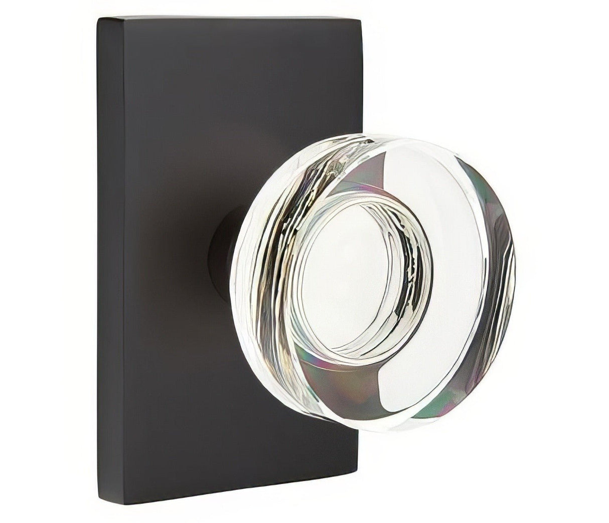 Emtek 5112MDCUS19 flat black passage door knob