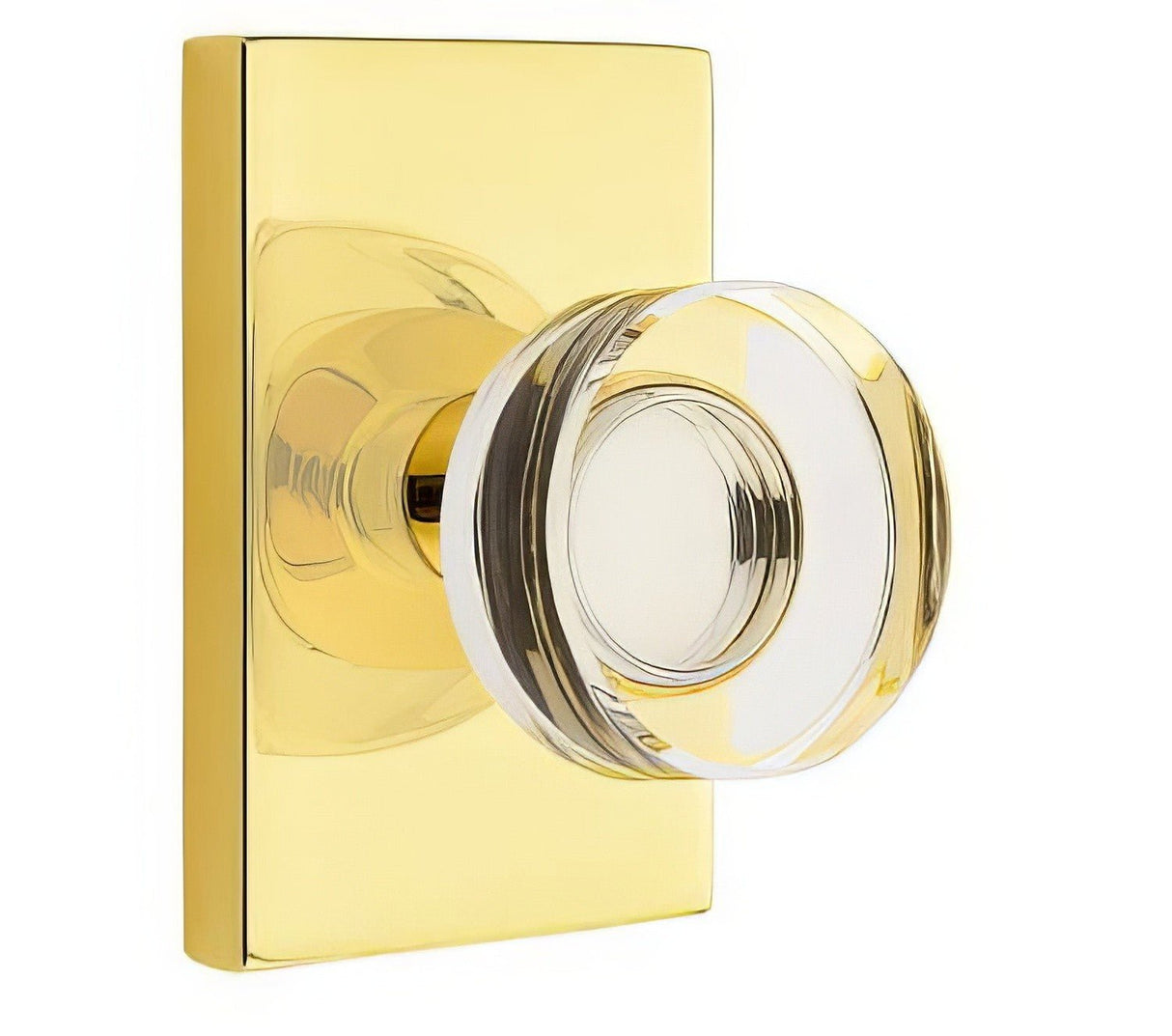 Emtek 5112MDCUS3NL unlacquered brass passage door knob