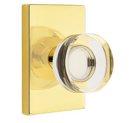 Emtek 5112MDCUS3NL unlacquered brass passage door knob