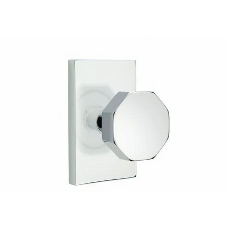 Emtek 5112OCTUS26 polished chrome passage door knob