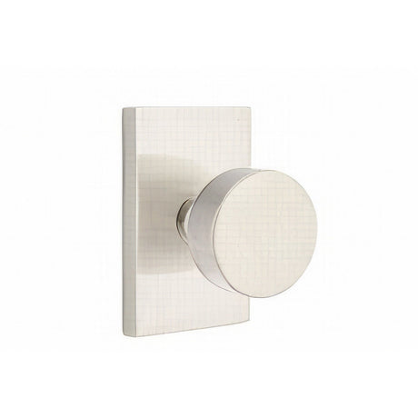 Emtek 5112ROUUS15 satin nickel passage door knob