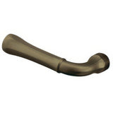 Baldwin 5113050LMR satin brass and black dummy door lever