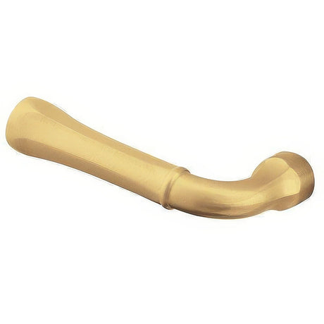 Baldwin 5113060LMR satin brass and brown dummy door lever