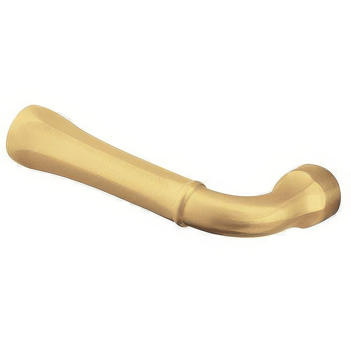 Baldwin 5113060LMR satin brass and brown dummy door lever