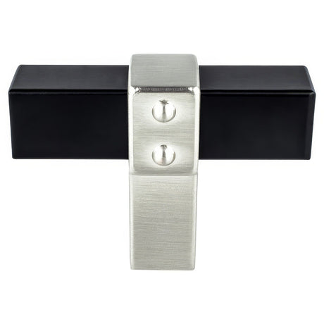 Berenson 5114-455BPN-P Rivet Rebel t-shaped cabinet cabinet knob in satin nickel, additional view