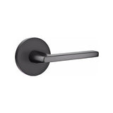 Emtek 5115HLOUS19LH flat black keyed entry door lever