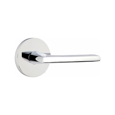 Emtek 5115HLOUS26LH polished chrome keyed entry door lever