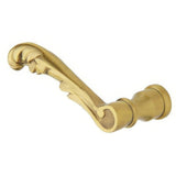Baldwin 5121060LMR satin brass and brown dummy door lever
