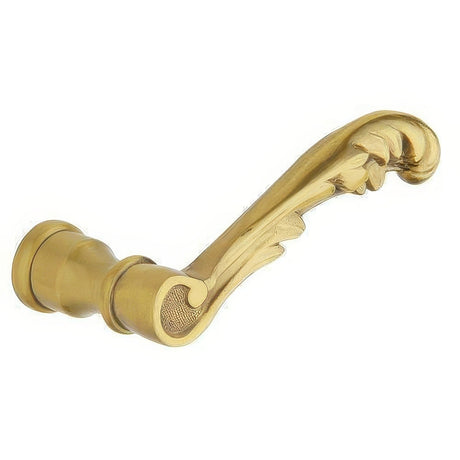 Baldwin 5121060MR satin brass and brown dummy door lever