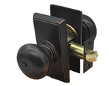 Emtek 5121PUS10B oil rubbed bronze keyed entry door knob