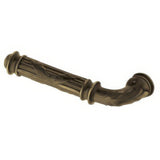 Baldwin 5122050LMR satin brass and black dummy door lever