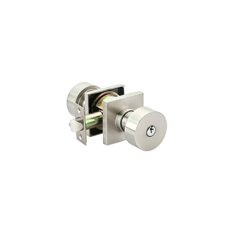 Emtek 5122ROUUS15 satin nickel keyed entry door knob