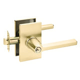 Emtek 5123HLOUS3NLLH keyed entry keyed entry door lever in satin stainless, additional view