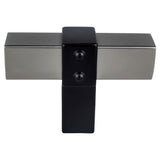 Berenson 5126-4SLT55-P slate and matte black t shaped cabinet knob