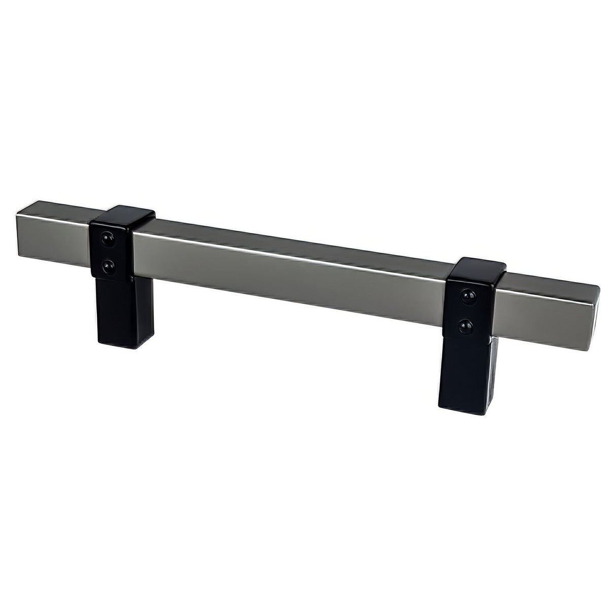 Berenson 5127-4SLT55-P slate and matte black square cabinet pull
