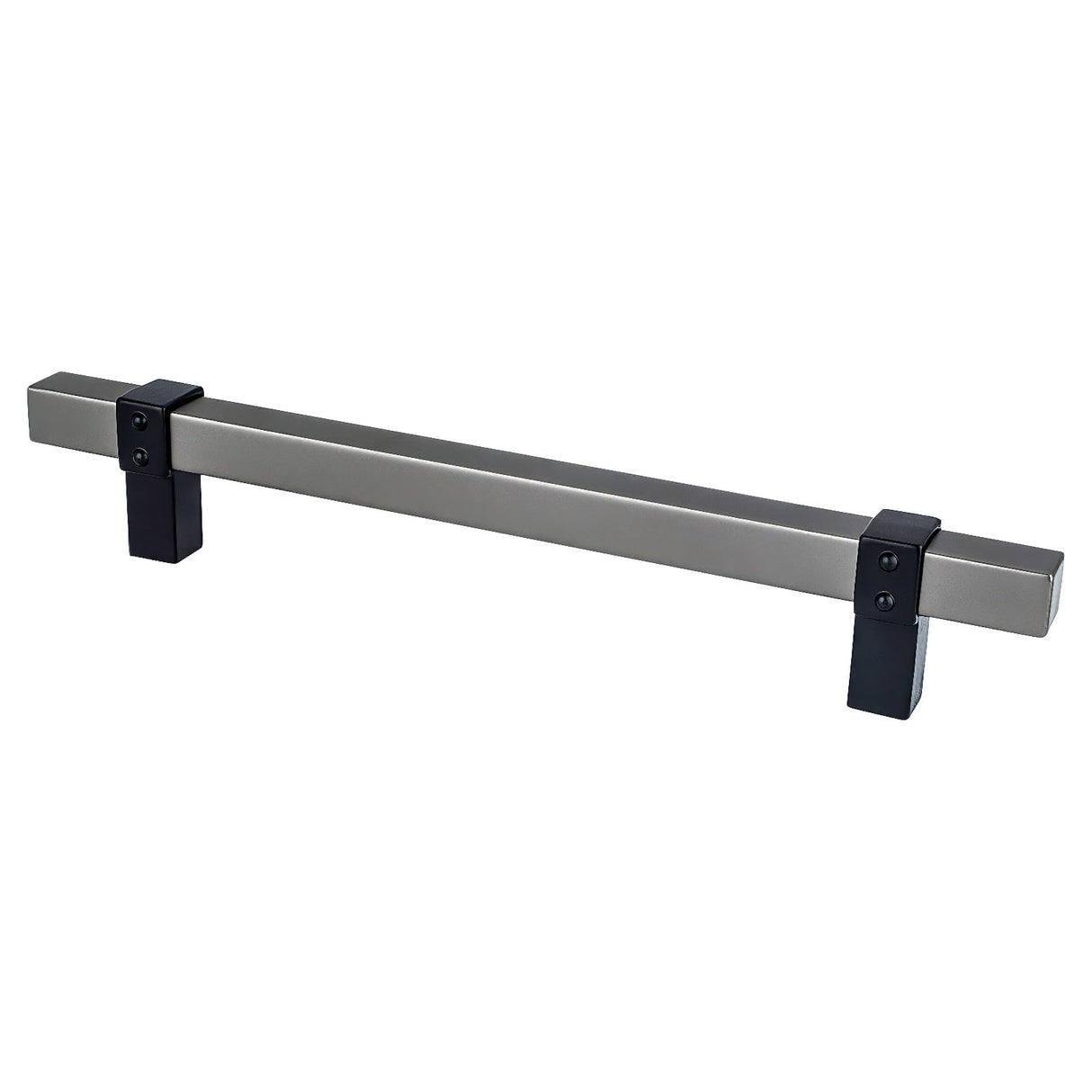 Berenson 5129-4SLT55-P slate and matte black square cabinet pull