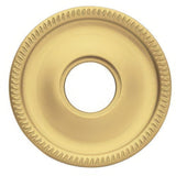 Baldwin 5129060I satin brass and brown rosette