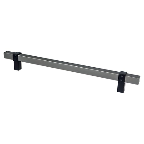 Berenson 5130-4SLT55-P slate and matte black square cabinet pull