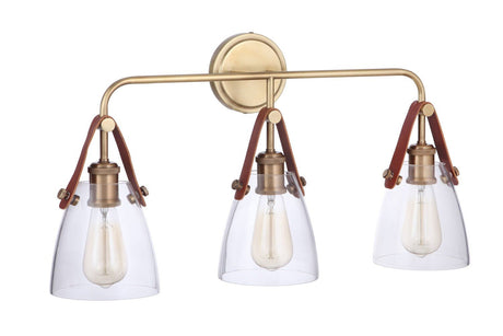 Craftmade 51303-VB Hagen 3 Light Vanity Vintage Brass