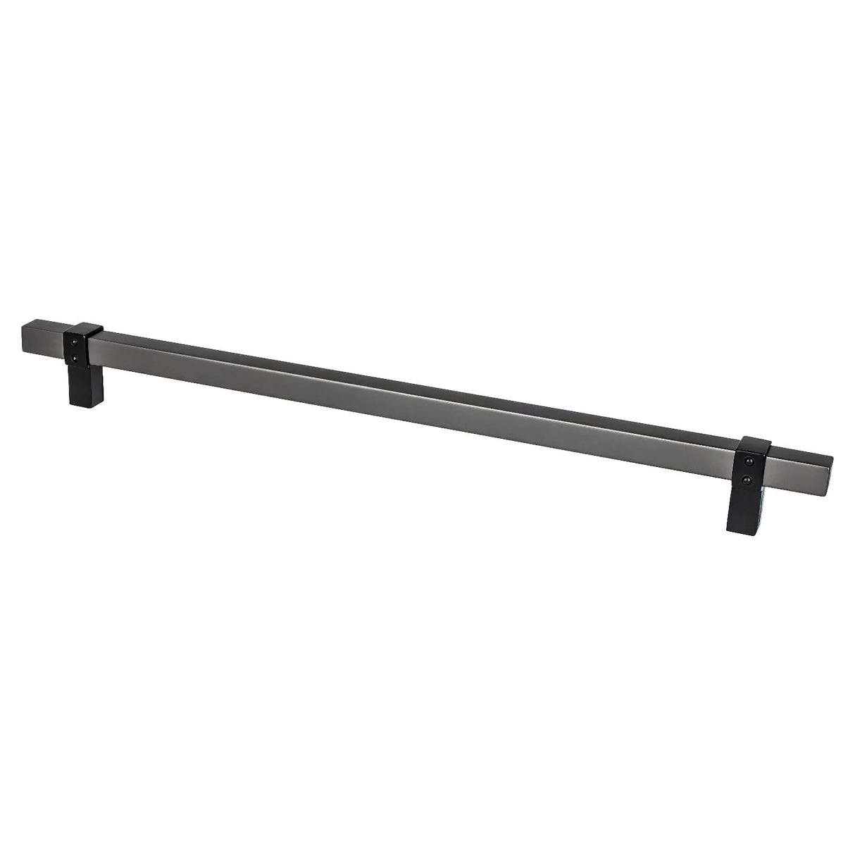 Berenson 5131-4SLT55-P slate and matte black square cabinet pull