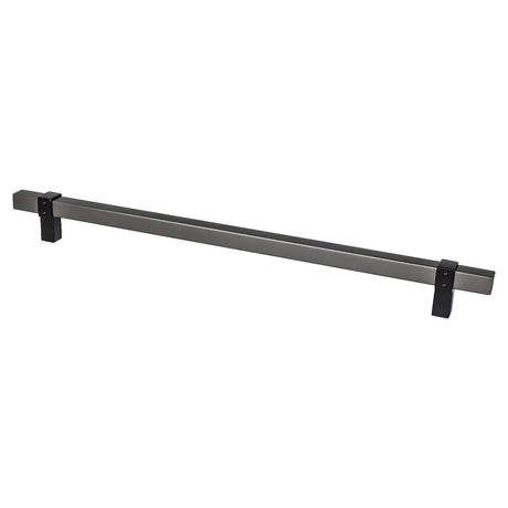 Berenson 5131-4SLT55-P slate and matte black square cabinet pull