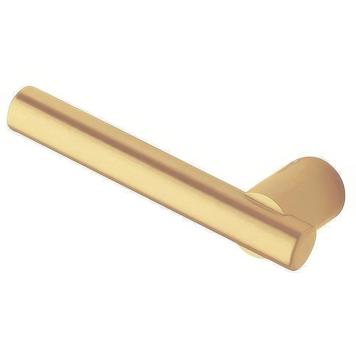 Baldwin 5137060LMR satin brass and brown dummy door lever