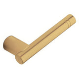 Baldwin 5138060RMR satin brass and brown dummy door lever