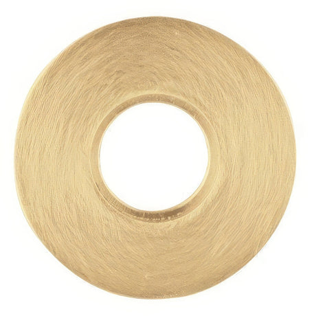 Baldwin 5139060 satin brass and brown rosette