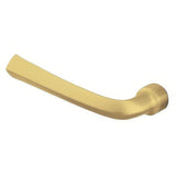 Baldwin 5141060LMR satin brass and brown dummy door lever