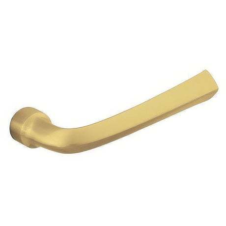 Baldwin 5141060MR satin brass and brown passage & privacy door lever